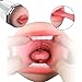 Male Masturbator Cup Realistic Vagina and Mouth Masturbator Vibrating Sucking Pump Pocket Pussy and Male Sex Toys for Man Double Sided Masturbation Stroker Sexymate