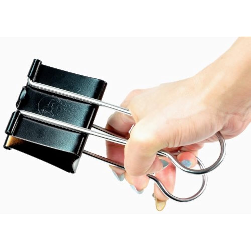 Lion Extra Large Binder Clip, 2.4" Wide, 13/4" Capacity (CS450) Jumbo