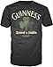 Mens Guinness Brewed In Dublin T-shirt, Black, X-Large
