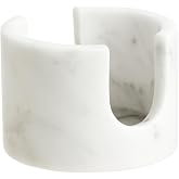 PHINILUX Natural Carrara White Marble Sponge Holder for Kitchen Sink Counter,Kitchen Stone Drying Rack for Countertop