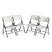 Lifetime 80643 Contemporary Commercial Folding Chair (4 Pack), White Granite