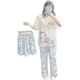 White & Grey Pajama For Women