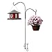 Ashman Double Span Black Deck Hook (2 Pack), 46-Inch Length, Super Strong and Ideal for Bird Feeders, Plant Hangers, Coconut Shell, Hanging Baskets, Lanterns, Wind Chimes and More!