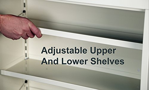 Lakeside LNC-5S Narcotic Cabinet; Single Door, Single Lock, (3) Adjustable Shelves, Beige, 24"L X 10"D X 30"H - Thumbnail 4