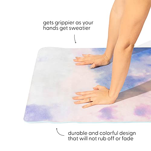POPFLEX by Blogilates Heart in the Clouds Vegan Suede Yoga Mat With