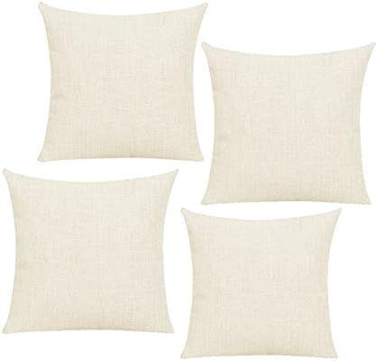 Amazon Com O Bosstop 4pcs Linen Sublimation Blanks Pillow Cases