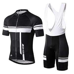 INBIKE Mens Cycling Jerseys Shorts Men Bike Suits 3D Gel Padded Bib Short