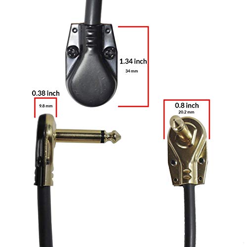 Guitar Patch Cables 6 Inch [6 Pack] Pedal Cable Kit Best for Instrument Effects and Pedal