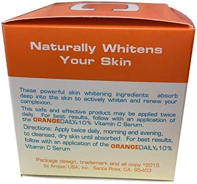 orange daily vitamin c whitening cream