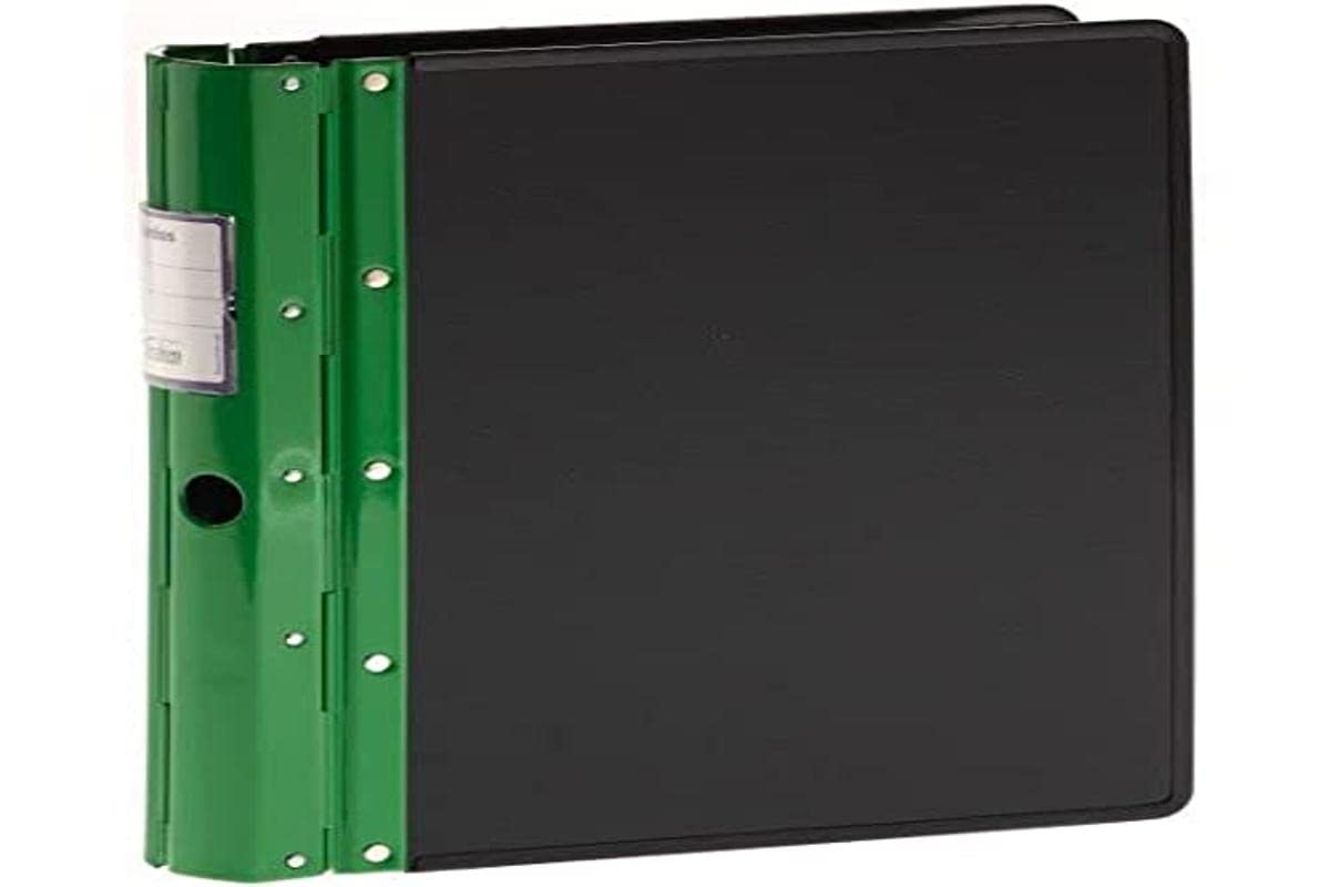 M-Office Aurora Binder with Round Ring, 60 mm, Steel, with ID Card Holder 54 x 64 mm, Reinforced Cardboard Covers