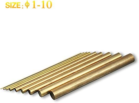 SFX 9pcs H59 Brass solid round rod Dia 5/16" length 3-15/16"