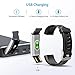Fitness Tracker, Smart Watch, Fitness Watch,Heater Rate Monitor, Waterproof Smart Fitness Band with Step Counter, Calorie Counter, Pedometer Watch for Kids Women and Men (Black)