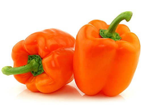 30+ ORGANICALLY GROWN GIANT Orange King Bell Sweet Pepper Seeds, Heirloom NON-GMO, Blocky, Large, Super Prolific, Delicious, Thick Walled! From USA 30+ ORGANICALLY GROWN GIANT Orange King Bell Sweet Pepper Seeds, Heirloom NON-GMO, Blocky, Large, Super Prolific, Delicious, Thick Walled! From USA