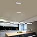 EverFlowery Modern Chandelier, Fashion Contemporary Led Wave Shape Pendant Light, Stylish Hanging Ceiling Fixture with Adjustable Height for Dining Living Room Kitchen Island, 50W Cool White=6500K