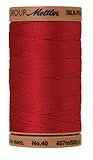 Mettler Cotton Machine Quilting Thread, 500-Yard, Country Red