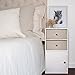 iCube 2-Drawer Nightstand (White)