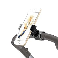 Emmzoe Smartphone Handlebar Mount for Stroller Buggy Pram, Shopping Carts, Bikes - Fits iPhone Xs, XS Max, X, 8 8 Plus, 7 7 Plus, Galaxy S9 Note9 and More