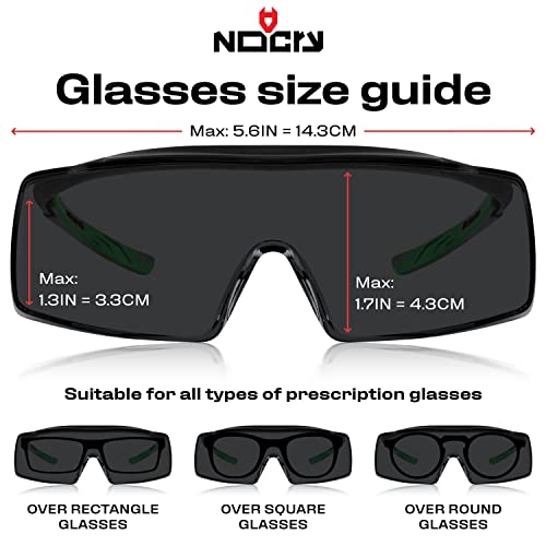 NoCry Tinted OverSpec Safety Glasses with AntiScratch Wraparound