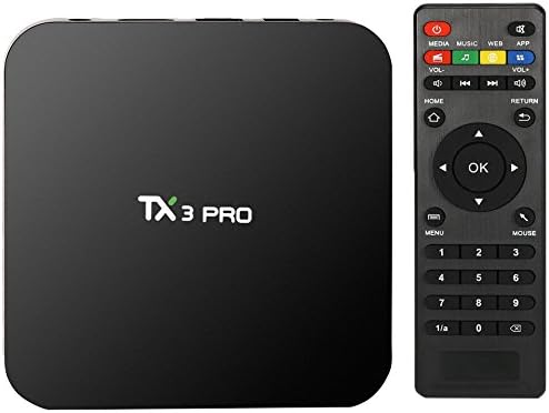 VIPWIND TX3PRO4 Smart Android Tv Am Logic S905X Quad Core Set Top Box 1/8 Gb, 6.0 Kodi 4K Hdmi H.265 Wi-Fi Miracast