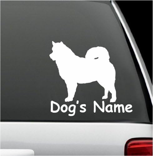 5" X 6" Custom Name alaskan malamute Dog Vinyl Decal Sticker Wall Laptop Car
