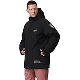 SEARIPE Womens Ski Jacket Mens Snow Jacket Waterproof Winter Snow Coat Couples Pullover Snowboard Hooded