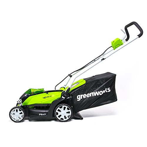 1 GreenWorks+MO40B410+Mower+Battery+Included