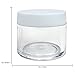 Beauticom 30G/30ML (1 Oz) Round Clear Jars with White Lids for Pills, Medication, Ointments and Other Beauty and Health Aids - BPA Free (Quantity: 6 Pieces)