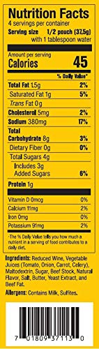 SAVORY CHOICE BEEF DEMI-GLACE CONCENTRATE, 1 BOX OF 2 PACKETS (37.5G) – GLUTEN-FREE, DEMI GLACE CONCENTRATE