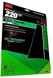 3M 220 Grit Imperial Wetordry Sandpaper Sheet, 9in x 11 in, Pack of 5