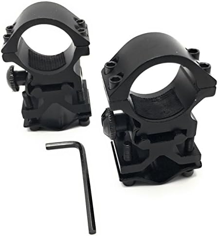 Dagger Defense scope mounting rings with optional riser adapters, 25mm scope ring