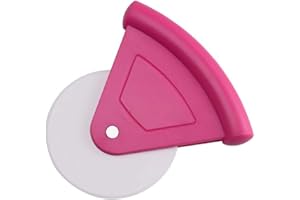 Phefop Plastic Pizza Cutter Wheel, Pizza Slicer with Food Grade ABS Blade Colorful Baking Tools for Cutting Cake Bread Pastry