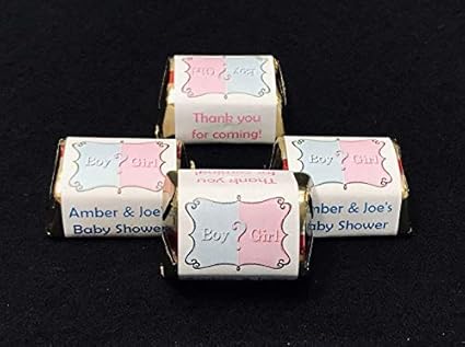 Amazon Com 120 Adorable Gender Reveal Baby Shower Hershey Nugget