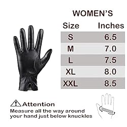 QNLYCZY Genuine Sheepskin Leather Gloves For Women, Winter Warm Touchscreen  Texting Cashmere Lined Driving Motorcycle Dress Gloves on Galleon  Philippines