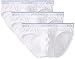 2(X)IST Men's Cotton Stretch No Show Brief 3-Pack, White/White/White, Large