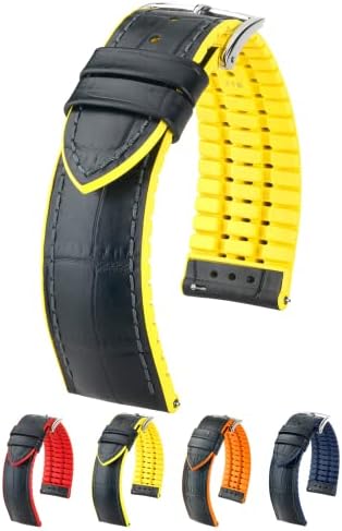 Amazon.com: Hirsch Andy Leather Watch Strap - Orange - L - 18mm