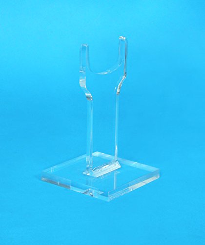 Easels by Amron Rifle, Long Gun Wide Top Display Stand, for Displays and Shows, Clear Acrylic, Sold AS Single Units for Mixing Sizes. (Usually Pick 2) (6 inch)