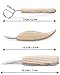 FVLFIL enenfeifei YoungSun 8 Pieces High-Strength Steel Wood Carving Knife Tools Set