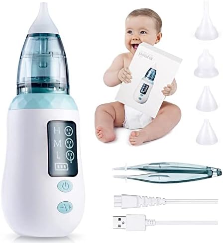 Horigen Nasal Aspirator For Baby, Rechargeable Nose Sucker For Baby