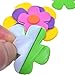 BLUECELL 200 Pcs Self-Adhesive Foam Flower Shapes Stickers for Craft Art Project Product Name
