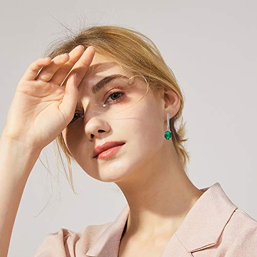 10-Pairs-Silver-CZ-Charms-Leverback-Drop-Earrings-Set-Sparkling-Cubic-Zirconia-Small-Hoop-Ear-Jewelry-Hypoallergenic-Crystal-Dangle-Earrings-Gifts-for-Women-Girls