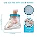 CR Home Waterproof Foot Cast Covers for Shower and Bath - Guide to Wound Care E-Book Included