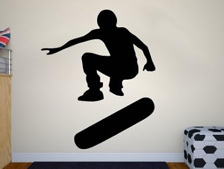 Amazon Com Wall Decal Skateboarder Skate Wall Art Stickers