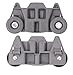 BlueStars W10195416 Dishwasher Lower Dish Rack Wheel with new STEEL Screws - For KitchenAid Whirlpool Kenmore Dishwashers - Replaces AP5983730 W10195416V PS11722152 - PACK OF 2