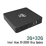Mini PC Windows 10, 2GB/32GB Intel Atom x5-Z8350(2M Cache, up to 1.92 GHz),HD Graphics 400,4K/1000M LAN/2.4G+5.8G WIFI/BT4.0 (2+32GB / Windows 10 Home / Z8350No VGA)