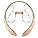 Bluetooth Headset Pianogic HB-902 V4.0Wireless Neckband Bluetooth Headphones Stereo in-Ear Noise Cancelling Earphones Sports Running Magnetic Earbuds for iOS and Android(Gold)