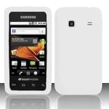 Silicone Skin Gel Cover Case For Samsung Galaxy Prevail M820, Clear White