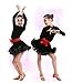 Happy Cherry Kids Girls Leotard Dance Dress Latin Rumba Samba Salsa Dancewear