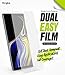 Ringke Dual Easy Film (2 Pack) Compatible with Galaxy Note 9 High Resolution Anti-Smudge Coating Easy Application Case Friendly Screen Protector for Note9