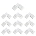 LightingWill 10pcs Pack L Shape Solderless Snap Down 2 Pin LED Strip Connector for Right Angle Corner or 90 Angle Turning Connection of 10mm Wide 5050 5630 Single Color Flex LED Strips