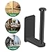 VAEHOLD Self Adhesive Toilet Paper Holder Kitchen Washroom Adhesive Toilet Roll Holder No Drilling for Bathroom Stick on Wall Stainless Steel Brushed Black